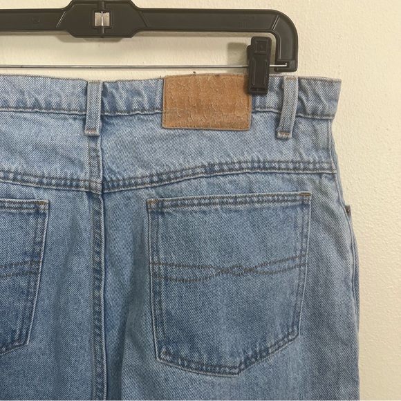 VINTAGE 90’s light wash high waisted baggy mom jeans waist size 34 faded glory - Picture 4 of 12